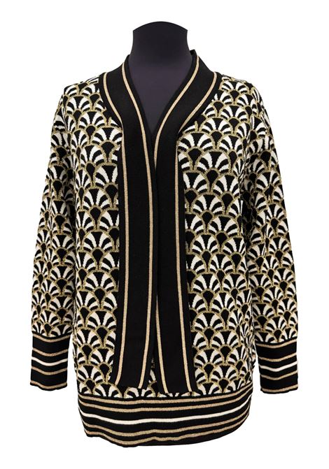 Patterned jersey with lurex weave GAI MATTIOLO | sweaters | LV0294NERO